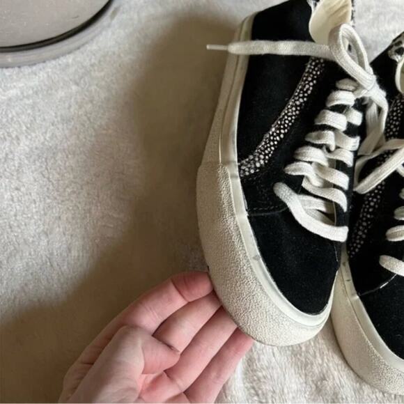 Madewell Sidewalk Low-Top Sneakers in Suede and Spot Calf Hair - Picture 5 of 12